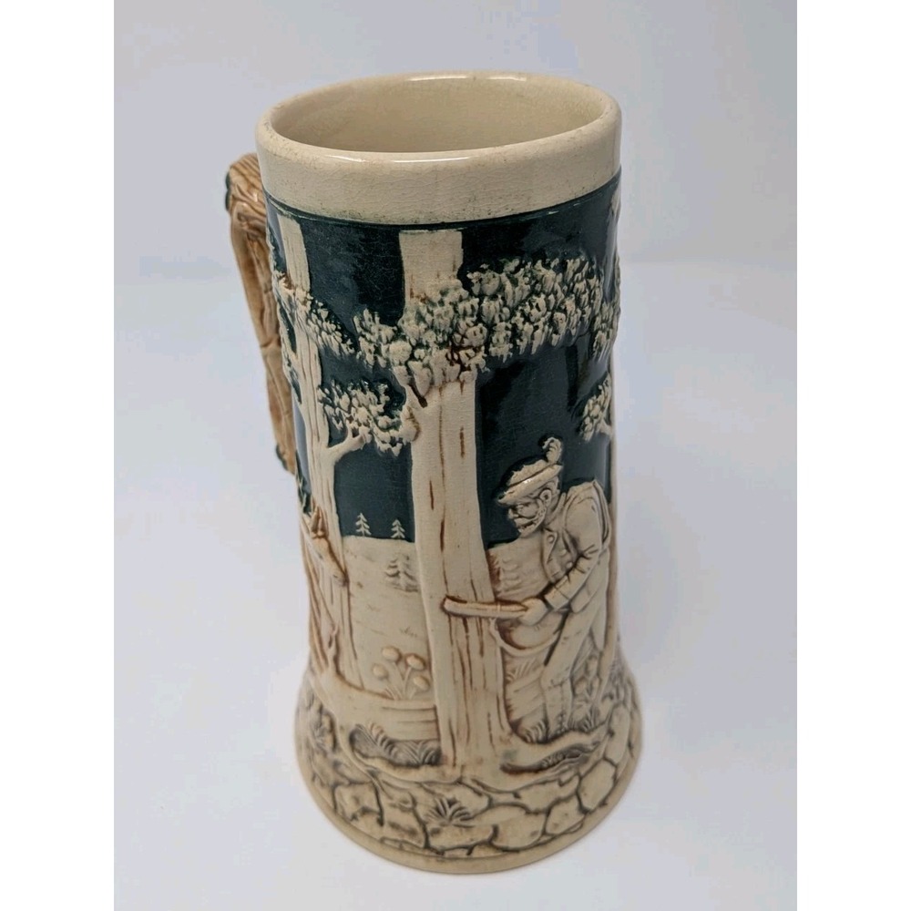 Vintage Stein Germany - Hunter with his Hounds, Deer Scene, 420 Octoberfest - Picture 2 of 11